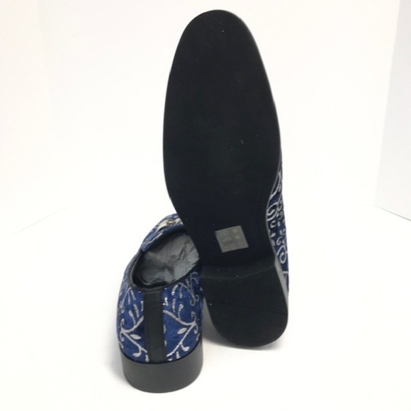 Men\'s Amali Navy Slip On Metallic Sparkle Details